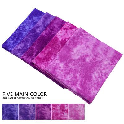 China Wholesale Pattern Shrink-Resistant 100% Organic Fabric Purple Cotton Stain Cloth Wholesale Quarter for sale