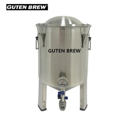 China Restaurant 15L Mini Conical Fermenter / Convenient Fermentation Tank / Home Beer Brewing Equipment for sale