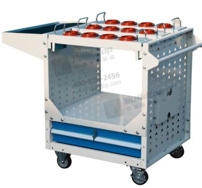 China Protect CNC Tools CNC Tool Trolley With Racks Storage Cabinets for sale