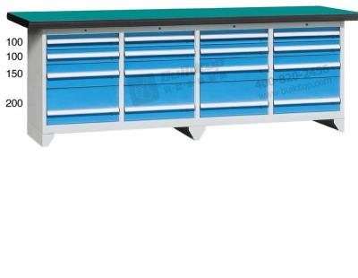 China 2.0MM Steel Sheet 20 Drawer 10ft Cold Rolling Workbench for sale