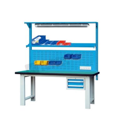 China 2.0 Steel Sheet Metal Lab Storage Garage Cold Rolling Workbench for sale