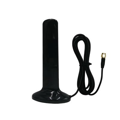 China 4G Sma Mag Mount Vehicle Antenna Chuck SMA Male RG174 Line 3m Router Gateway Vehicle Sailboat Knife Type Flat Antenna for sale