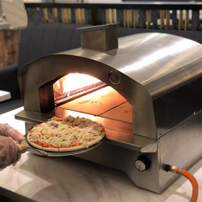 China Hot Selling Modern Garden Kitchen Stainless Steel Oven Pizzas Gas 500 Degree Outdoor Wood Fired Pizza Oven for sale