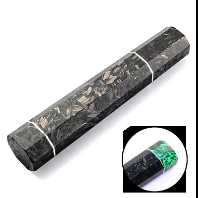 China DIY Hobby Knife Handle Disposable Kitchen Knife Parts NEW Design Carbon Fiber Fluorescence Octagonal Chef Knife Material Octagonal Handle Tools for sale