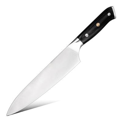 China Wholesale Disposable Pakka Wood Handle 1.4116 Stainless Steel High Carbon Kitchen Cleaver Chef Knife for sale