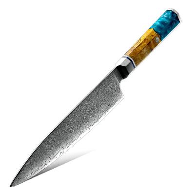 China New Design Disposable Handmade Japanese Professional Steel Chef Knife Damascus Kitchen Knife 8 Inch Damascus Kitchen Knife for sale