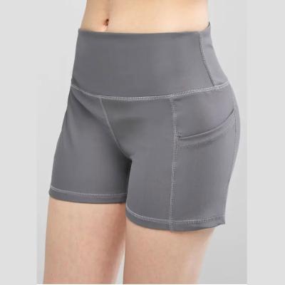 China Breathable High Waisted Stitching Pockets Biker Shorts for sale