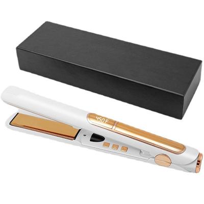 China Hotel Professional 450 Degree Hair Straightener Tourmaline Ceramic Flat Iron Coat Hair Straightener Beauty Salon Shining Tool Wholesale for sale