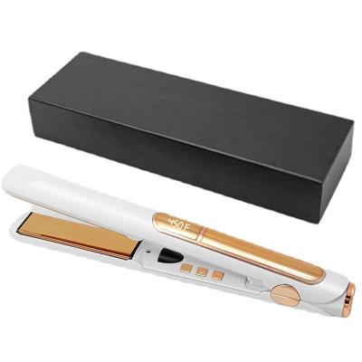 China Wholesale Hotel Titanium Professional Wholesale Flat Iron Custom Flat Irons With Private Label Machine Hair Straightener for sale