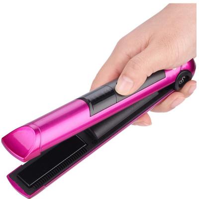 China Mini Portable Ceramic Wireless USB Hair Straightener for sale