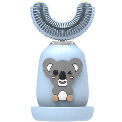 China Food Grade Home Children Use+travel Manual Kids U Shape Silicon Kids Toothbrush Baby Toothbrush Custom Logo for sale