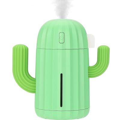 China Rechargeable Air Humidification+Light Cactus Essential Oil Diffuser Changing Aromatherapy Diffusers Air Humidifier for sale