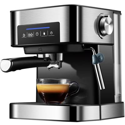 China 1.6L Electric Coffee Maker Machine Coffee Espresso Hotel Bar Automatic Professional Water 20 Tank Touch Screen Espresso Machine for sale