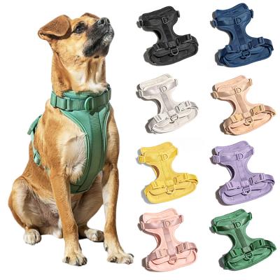 China Quick Release Tweed Arnes Para Customizable Reversible Perros Heavy Duty Vest Designer Leads Leash And No Pull Dog Harness Set for sale