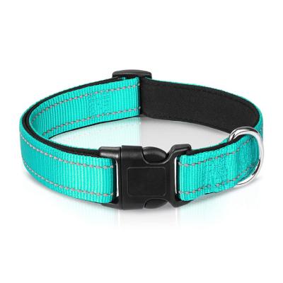 China Amazon Reflective Soft Neoprene Padded Inventions Reflective Adjustable Nylon Puppy Luxury Cat Dog Collar Training for sale