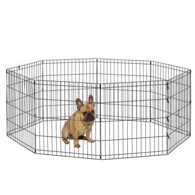 China 2021 Pet Supplies Products Metal Exercise Kennel Pet Animal Breathable Foldable Barrier Cages Dog Cat Cage for sale