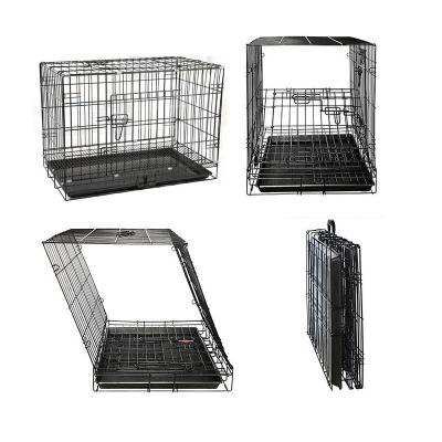 China Breathable Pet Supplies Crate Folding Large Solid Metal Dog Cage Outdoor Dog Establishments Crates for sale