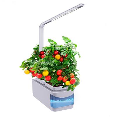 China 2021 Modern Creative Mini Indoor Hydroponic With Led Light Smart Flower Pots And Garden Planters for sale