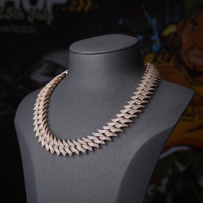 China Thick Hiphop Thorns Chain Cuban Necklace Rivet Bracelet Necklace For Men Hip Hop Jewelry Pointed Chain for sale