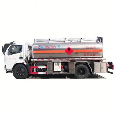 China Carton Steel Q235B DongFeng 4x2 Oil Transport Tanker Truck 8000 Liters Mobile Refueling Tanker Truck Kerosene Truck For Sale for sale