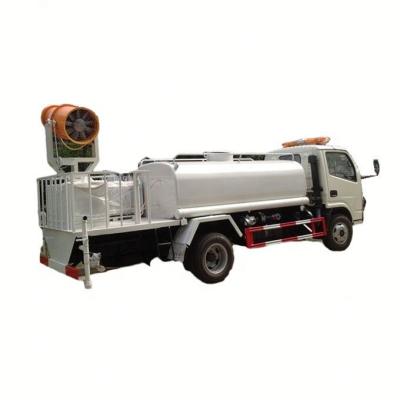 China Hotels 6 Wheeled Multipurposeep Stainless Steel Water Sprinkler Truck With Fog Cannon for sale