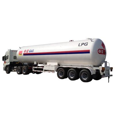 China Truck trailer 24t 3axles lpg tank trailer lpg gas trailer gas cylinder trailer for Nigeria for sale