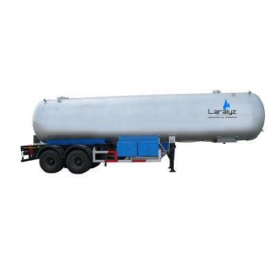 China Hot selling hotels ISO 2axles lpg tank trailer with pump diesel engine truck head optional for sale