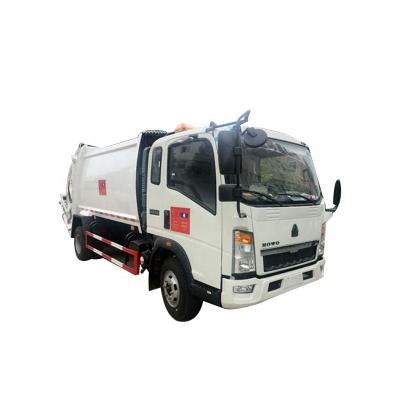 China Hotels good quality 4cbm howo compactor garbage truck refuse transport truck for sale