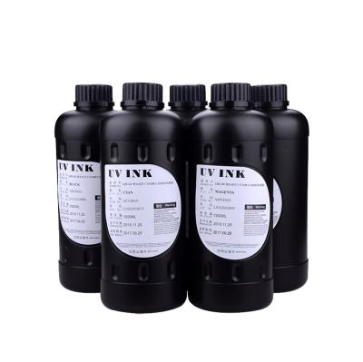 China LANSONG inkjet printer UV ink for DX5 /DX7 generation of hard ink UV flat panel printing ink for sale