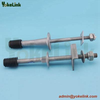 China Long shank type Crossarm Pin for 55-3 55-4 55-5 55-6 Porcelain Insulators for sale