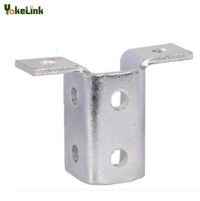 China Wing Shape 90 Degree Welded Connector Support Fitting For Strut Channels for sale