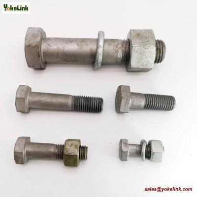 China M30 ASTM F3125M Grade A325M Hot Dipped Galvanized Steel Structural Bolt w/A563 DH Nut & F436 Washer for sale