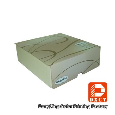 China Folding Sustainable Food Packaging Boxes , Velcro Closure Square Mooncake Packaging Box for sale