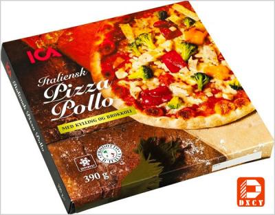 China Italian Eco Friendly Empty Large Pizza Boxes 12 Inch Glossy Varnishing Surface for sale