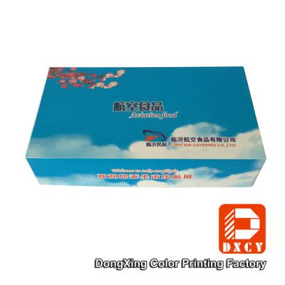 China Airplane Meal Paper Food Boxes , Custom Printed Small Bento Paper Lunch Boxes for sale