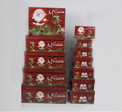 China Beautiful Eco Friendly Cardboard Boxes For Gift Packaging Christmas Old Man Design for sale