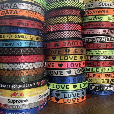 China High Tenacity Factory Custom High Quality Belt Webbing Jacquard Eco-friendly Nylon Woven Decorative Webbing for sale