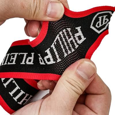 China Sustainable Soft Single Or Double Sided Braided Elastic Band / Jacquard Twill Woven Webbing Custom Woven Band For Underwear for sale