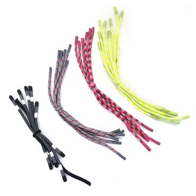 China Custom Viable High Quality Colorful Cotton Suction Rope With Silicone Tips For Sweatshirt Shoes Garment Web Band for sale