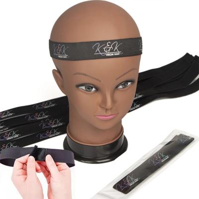 China Fashion Hairband Human Adjustable Wig Elastic Hair Head Band Wigs Grasp Melt Belt Custom Elastic Band For Wigs Melt Band For Edges for sale