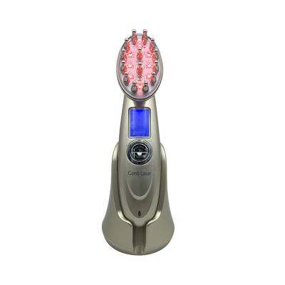 China Golden White Hair Treatment Regrowth Comb Red Light Therapy Anti Hair Loss Comb V-122 for sale