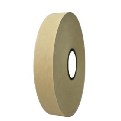 China ANTISTATIC Hot Sale Perforated Tapes Kraft Paper Bands With High Quality PE Coated Brown Strapping Band for sale