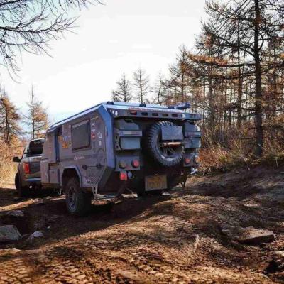 China Pop Up Overland Trailer Small Off Road Camper Trailer Off Grid for sale