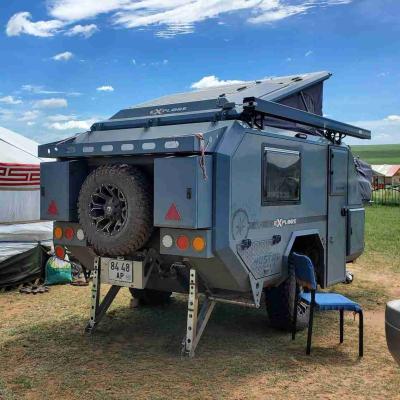 China Airbag Suspension Pop Up Camper Trailer NJSTAR Off Road Pop Up Camper for sale