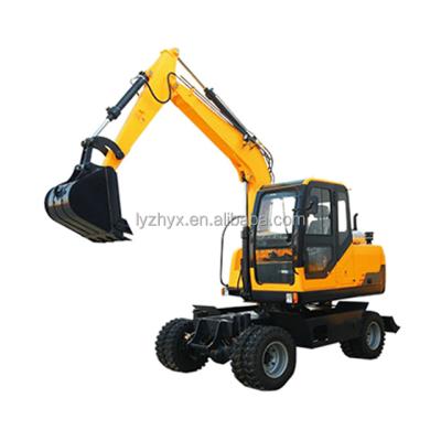 China 7 ton HW70 wheel excavator with 0.21m3 for sale 0.21m3 for sale