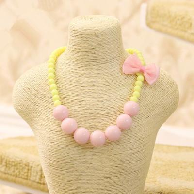 China Acrylic Imitation Jewelry For Kids Cute Bowknot Jewelry Children Jewelry For Kids for sale