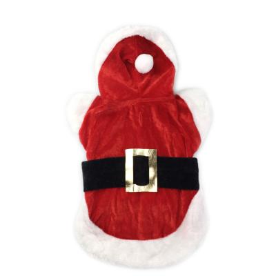 China Viable in dog cat santa claus style pet running christmas clothes for sale