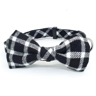 China Lights Wholesale Fabric Mascotas Bowtie Dog Collar Standard Personalized Cute Designer Tops 2021 Summer for sale