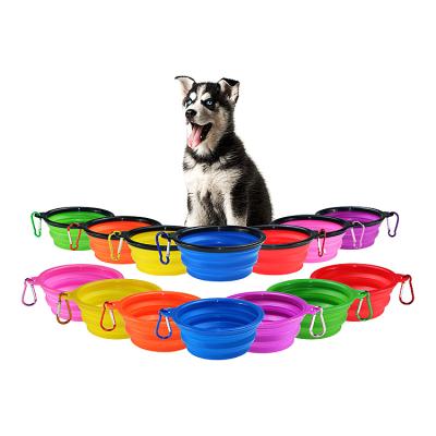 China Hot Selling Viable Amazon Pet Water Collapsible Container Dog Collapsible Water Bottles Travel Pet Bowl for sale