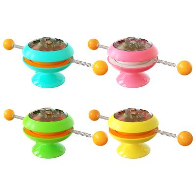 China Sustainable Wholesale Goods High Quality Interactive Cat Ball Turntable Training Toy ABS Eco-friendly Cat Ball Toy for sale